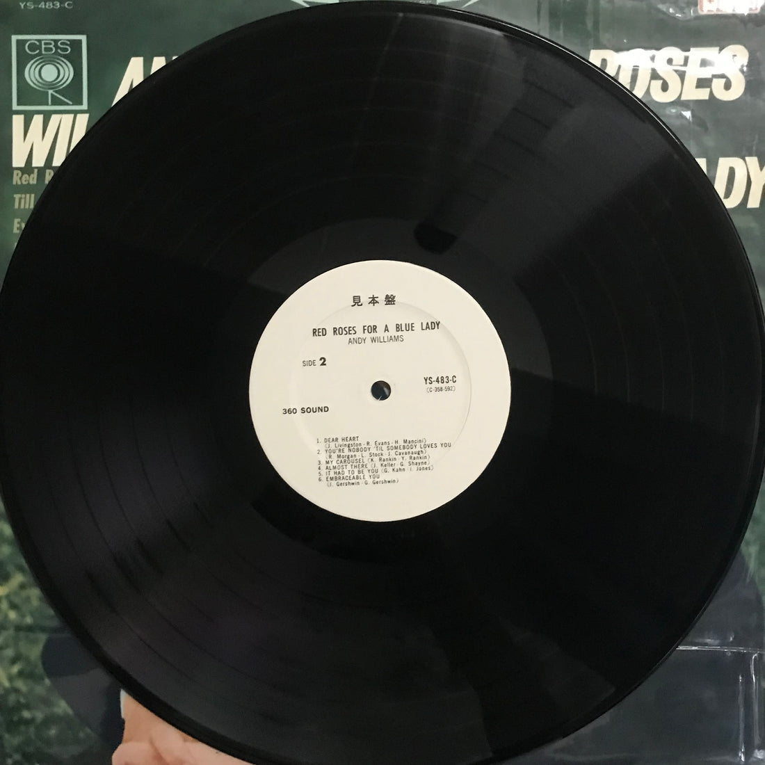 แผ่นเสียง Andy Williams - Red Roses For A Blue Lady Vinyl VG+