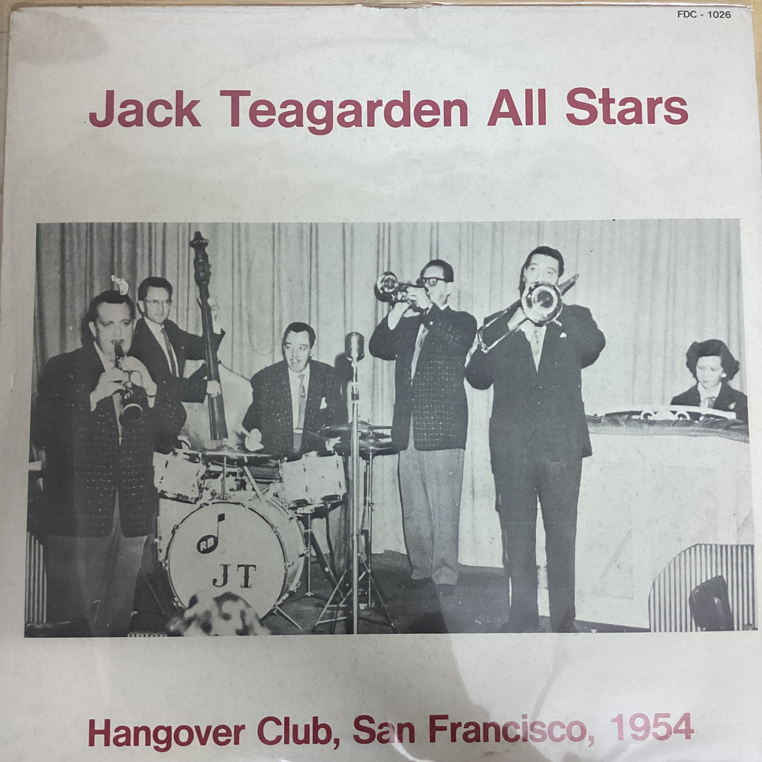 แผ่นเสียง The Jack Teagarden All-Stars - Hangover Club, San Francisco, 1954 Vinyl VG+