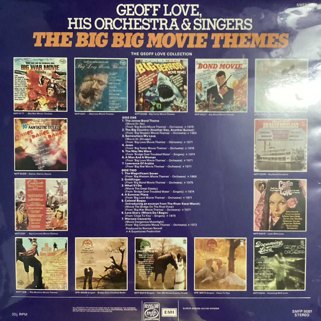 แผ่นเสียง Various - Geoff Love His Orchestra & Singers The Big Big Movie Themes