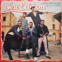 New Edition : A Little Bit Of Love (Is All It Takes) (12" Version) (12", Single, Glo)