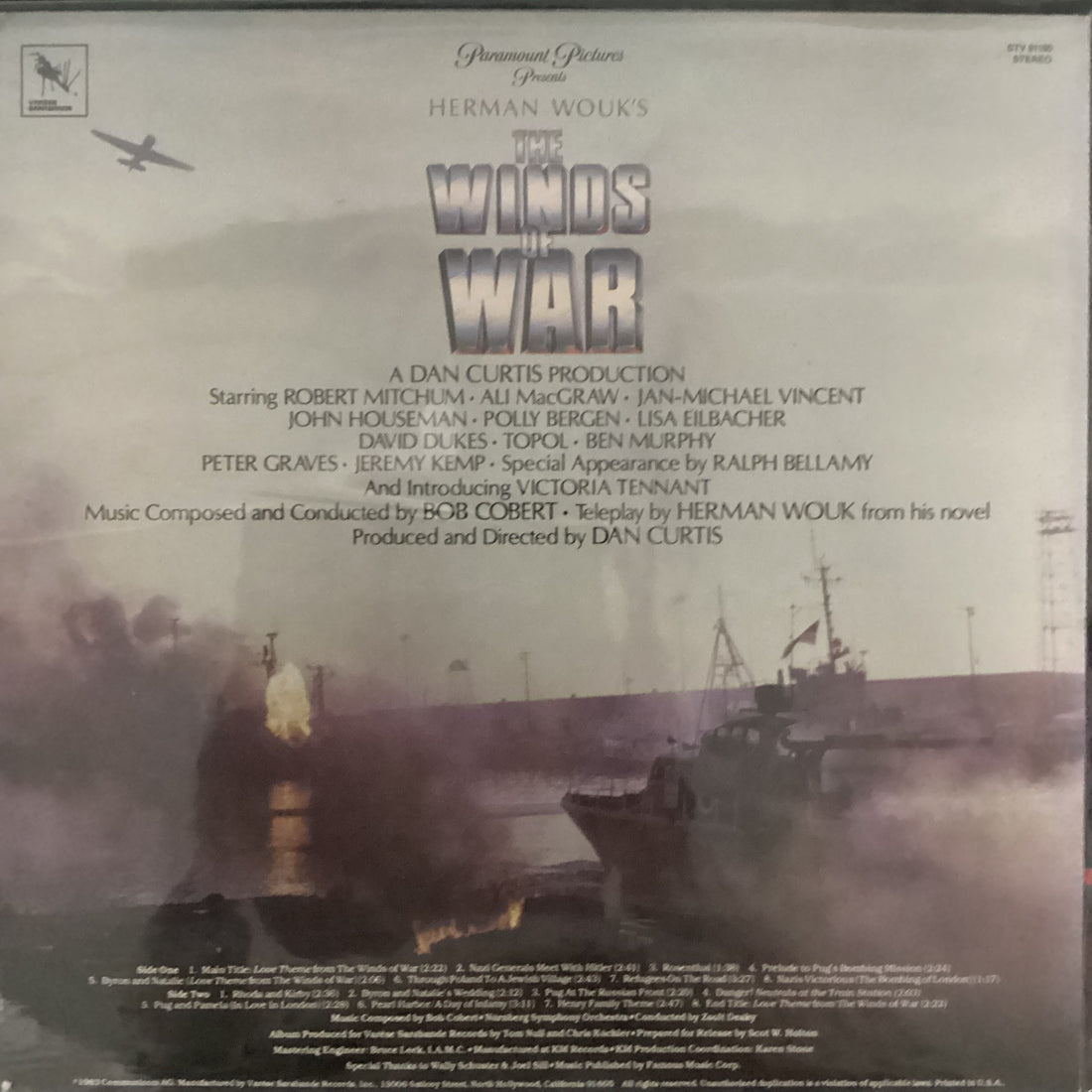 แผ่นเสียง Robert Cobert, Nürnberger Symphoniker, Zsolt Deaky - The Winds Of War The Original Television Score Vinyl VG+