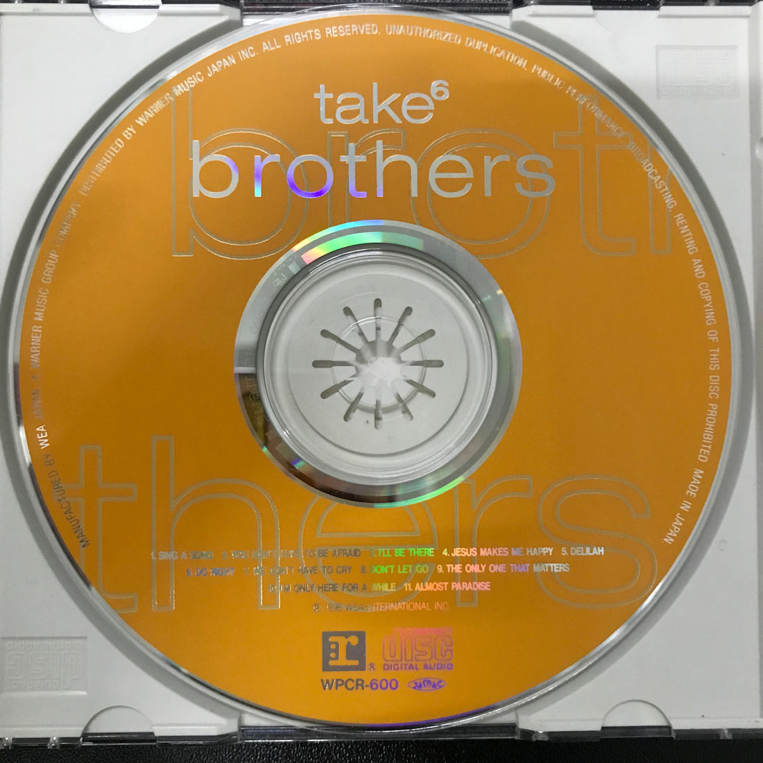 ซีดี Take 6 - Brothers CD VG+