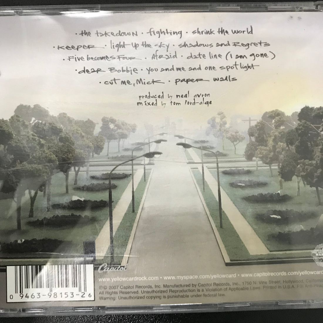 ซีดี Yellowcard - Paper Walls CD VG+