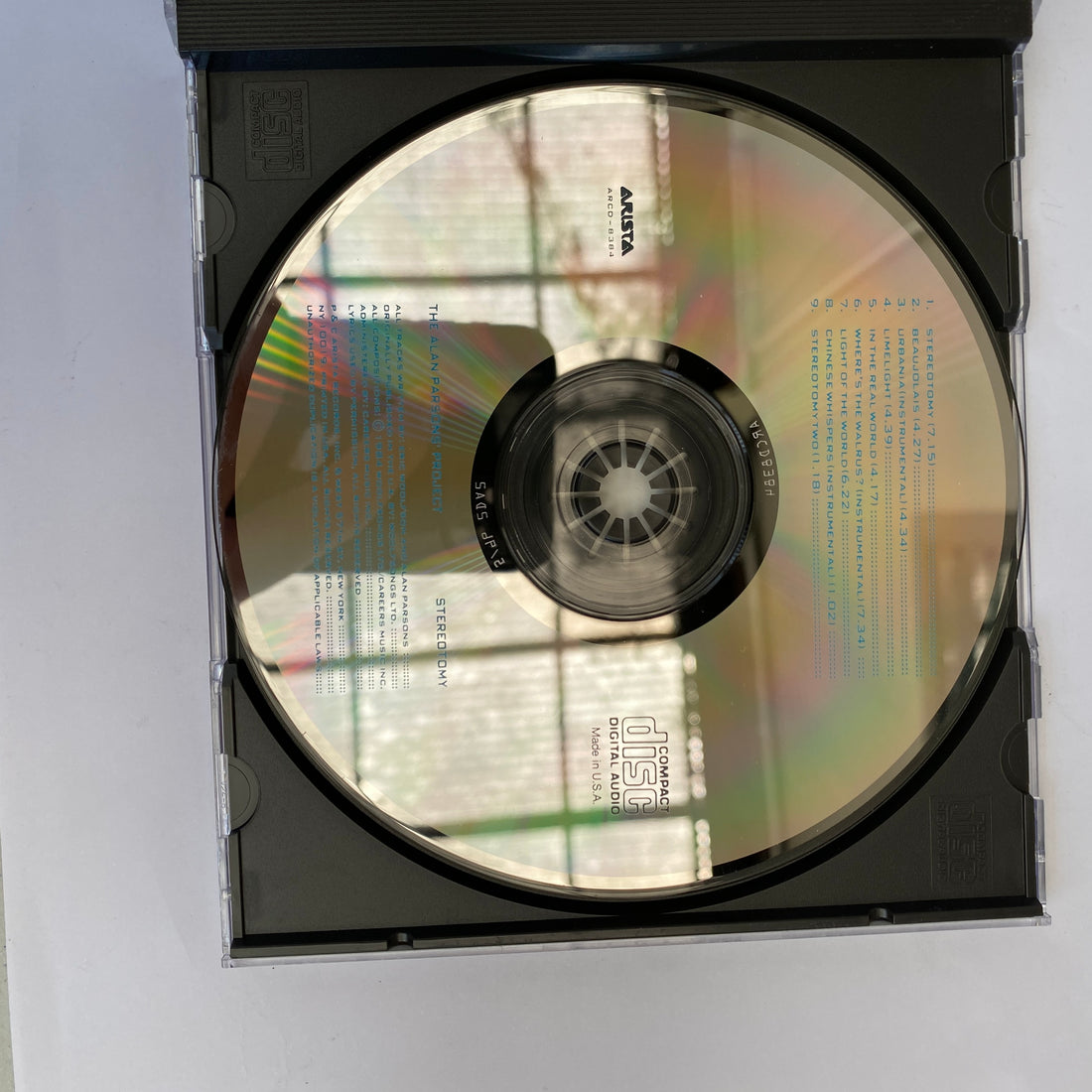 ซีดี The Alan Parsons Project - Stereotomy CD VG+