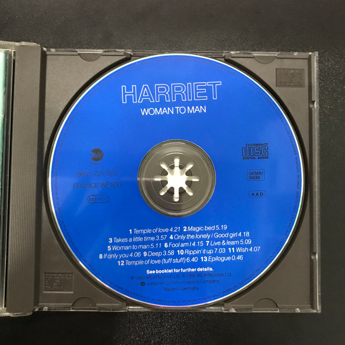 ซีดี Harriet Roberts - Woman To Man CD VG+