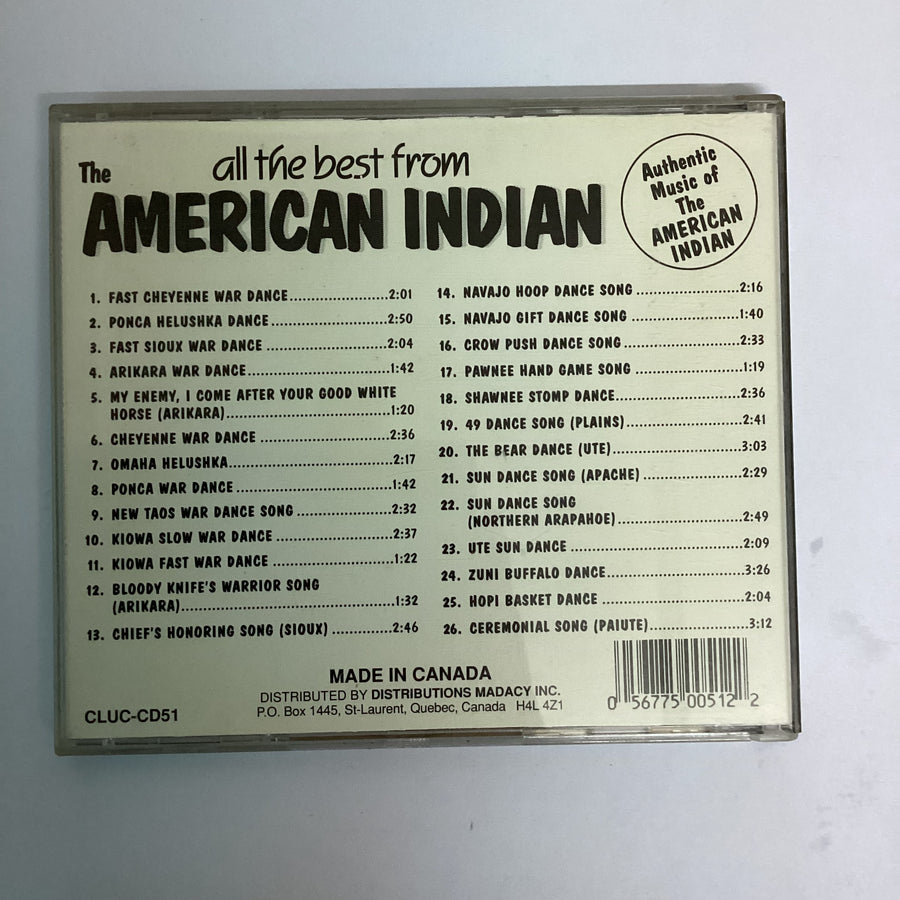 ซีดี Various - All The Best From The American Indian CD VG