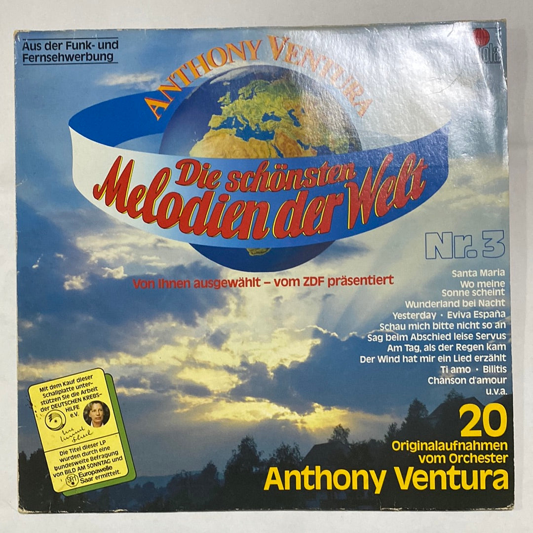 แผ่นเสียง Orchester Anthony Ventura - Die Schönsten Melodien Der Welt Nr. 3 (Vinyl) (VG)