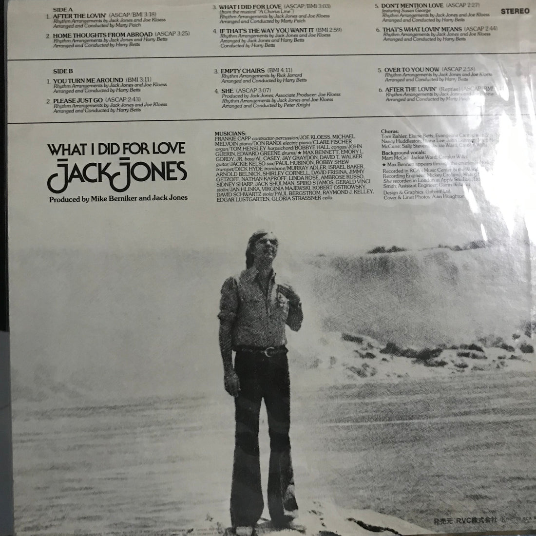 แผ่นเสียง Jack Jones - What I Did For Love Vinyl VG+