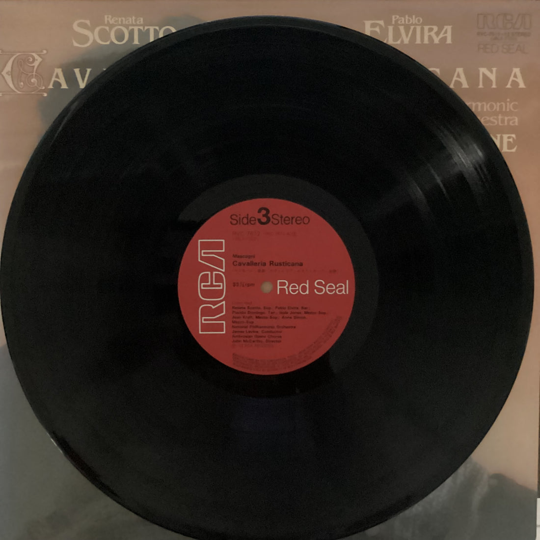 แผ่นเสียง Renata Scotto, Placido Domingo, Pablo Elvira - Cavalleria Rusticana Vinyl VG+ 2LPs