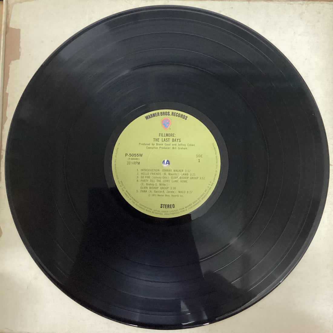 แผ่นเสียง Various - Fillmore - The Last Days Vinyl VG+ 4LPs