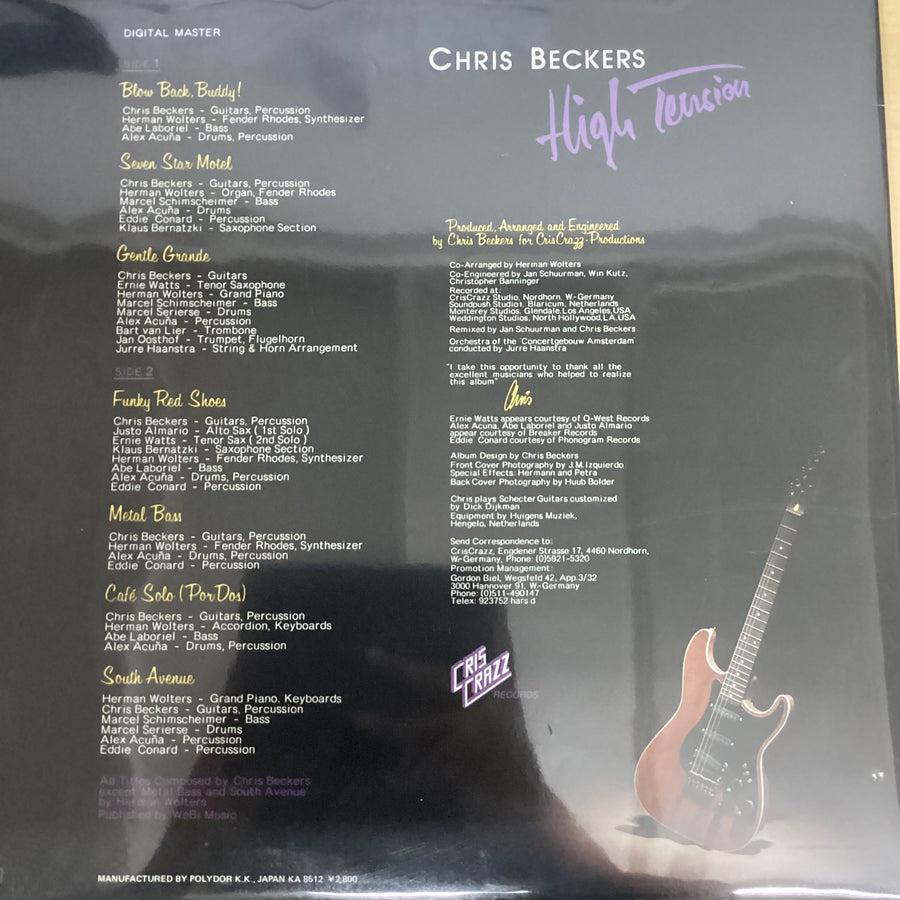 แผ่นเสียง Chris Beckers - High Tension Vinyl VG+