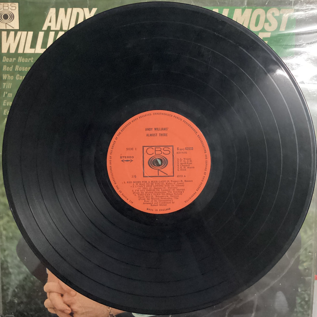 แผ่นเสียง Andy Williams - Almost There Vinyl VG