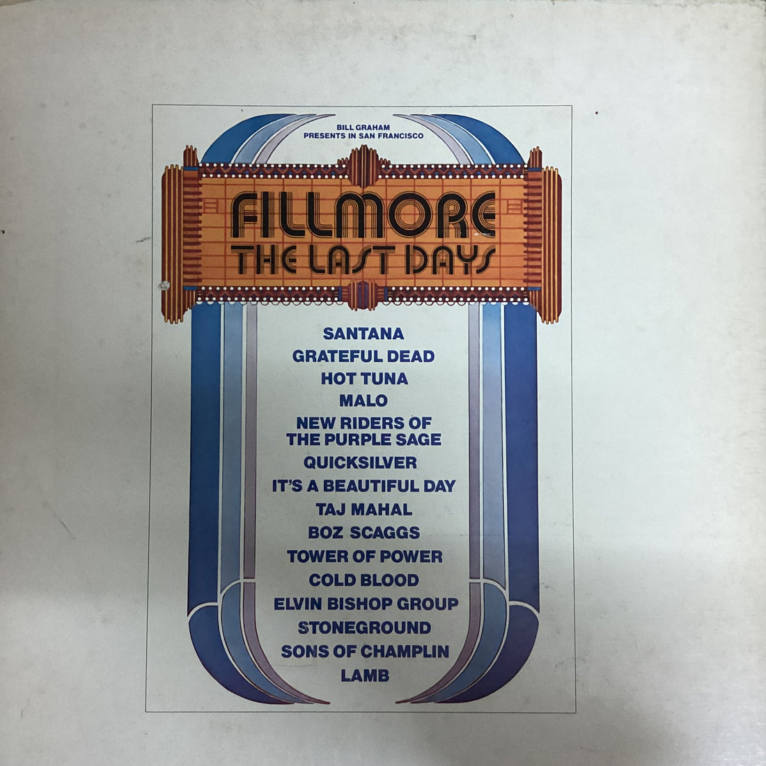 แผ่นเสียง Various - Fillmore - The Last Days Vinyl VG+ 4LPs