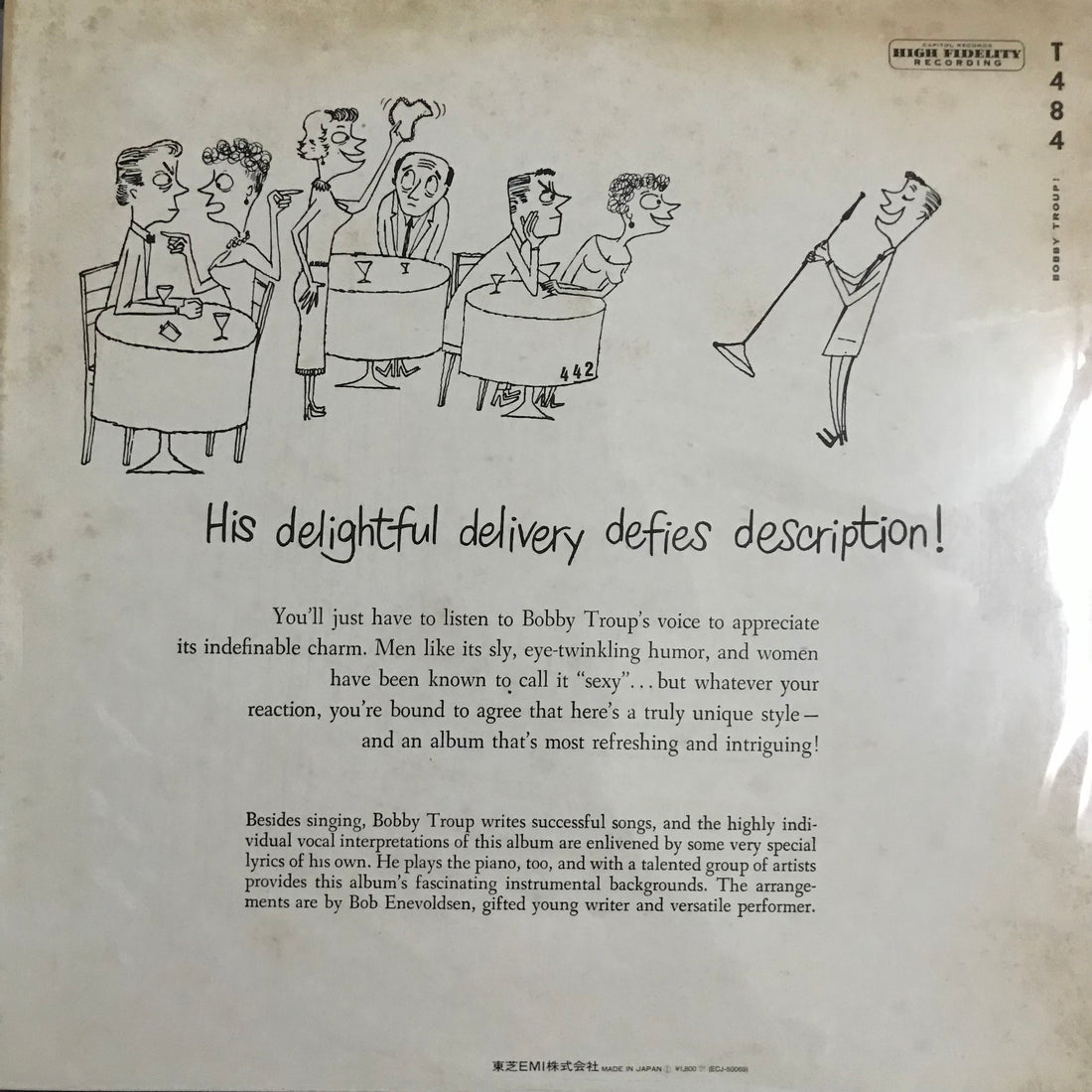 แผ่นเสียง Bobby Troup - Bobby Troup! Vinyl VG+