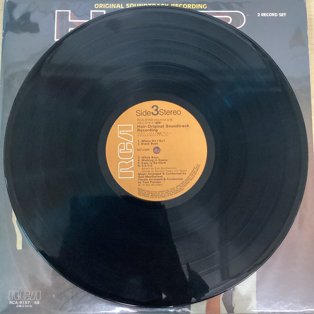 แผ่นเสียง Galt MacDermot - Hair Original Soundtrack Recording Vinyl VG+ 2LPs