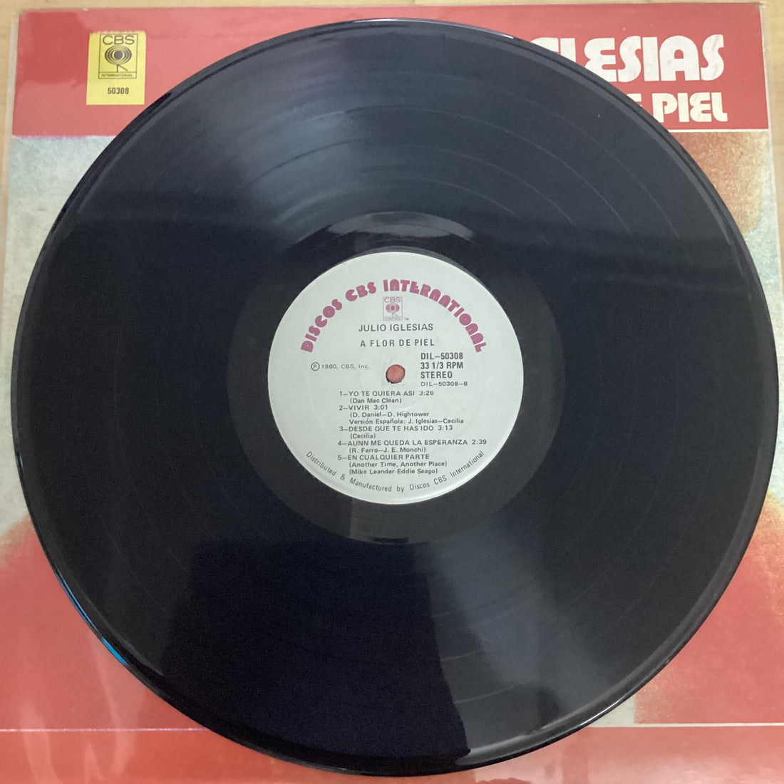 แผ่นเสียง Julio Iglesias - A Flor De Piel Vinyl VG+