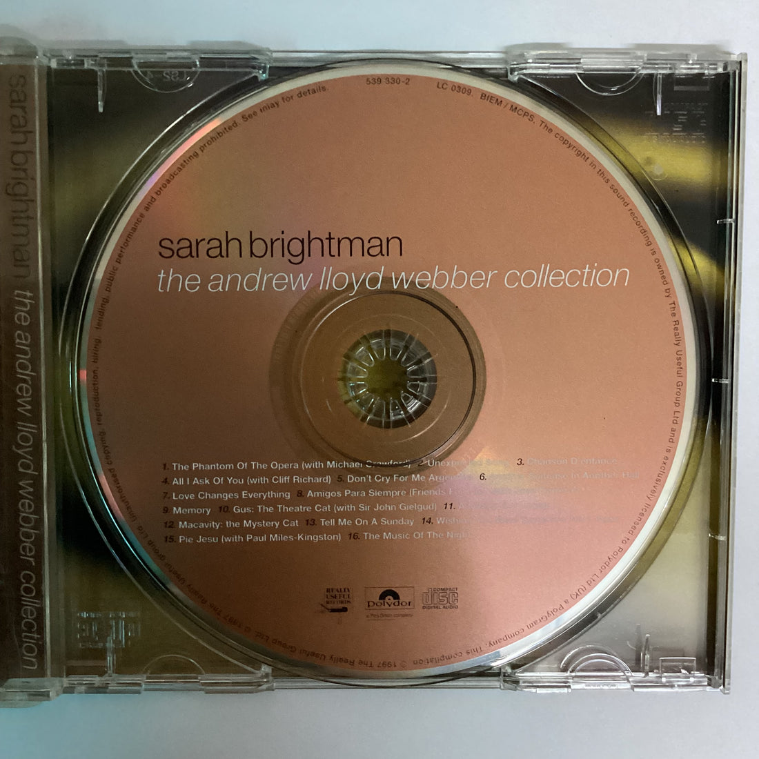 ซีดี Sarah Brightman - The Andrew Lloyd Webber Collection CD VG+