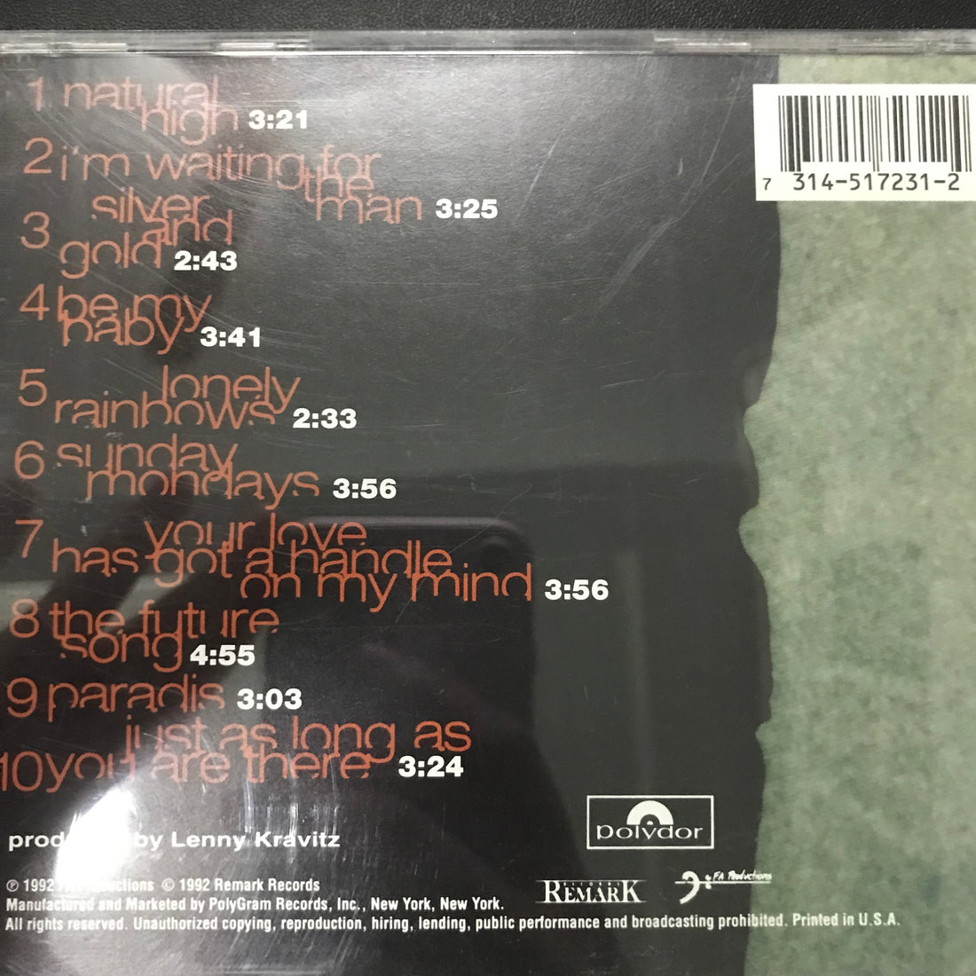 ซีดี Vanessa Paradis - Vanessa Paradis CD VG+