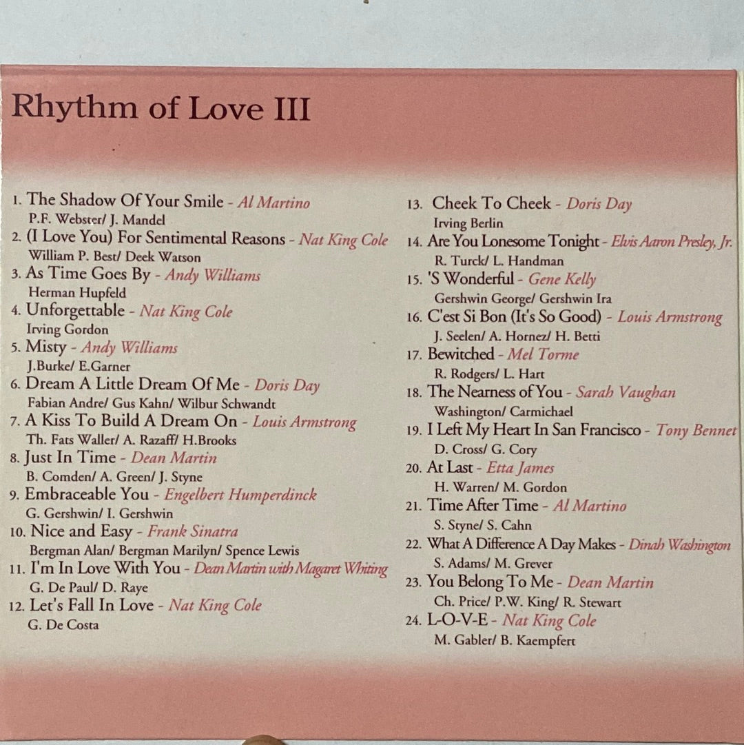 ซีดี Various - Rhythm Of Love III (CD) (VG)