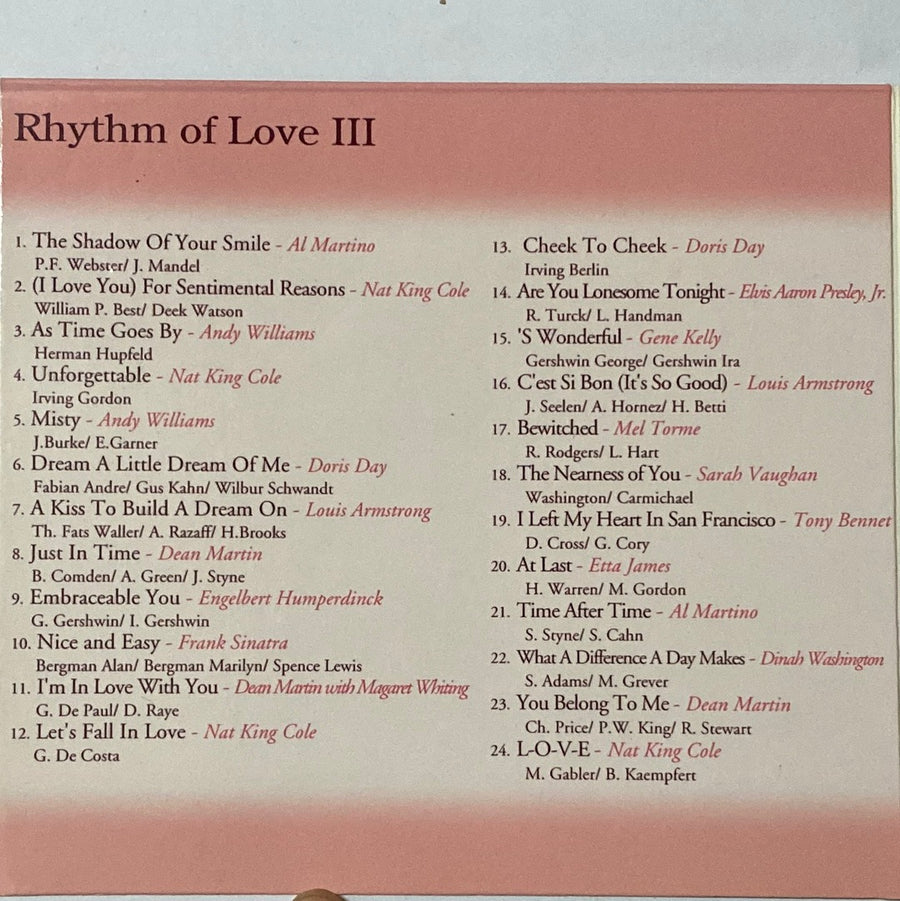 ซีดี Various - Rhythm Of Love III (CD) (VG)