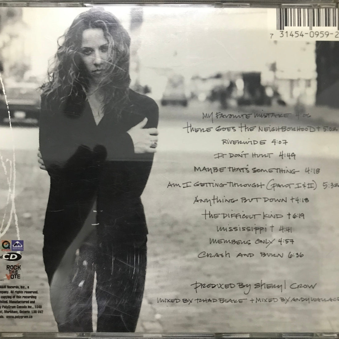 ซีดี Sheryl Crow - The Globe Sessions CD VG+