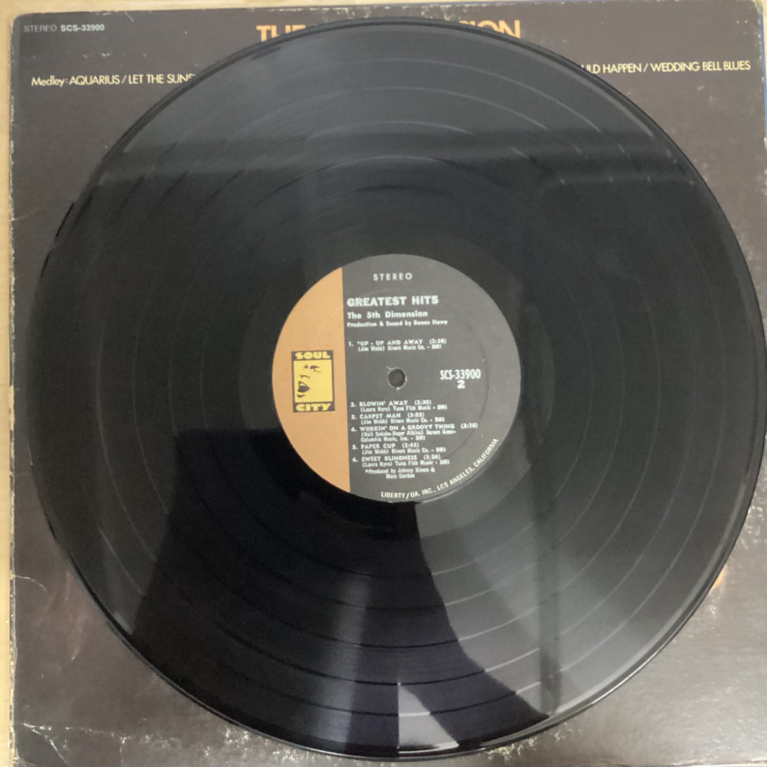 แผ่นเสียง The Fifth Dimension - Greatest Hits Vinyl VG+