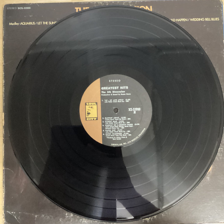 แผ่นเสียง The Fifth Dimension - Greatest Hits Vinyl VG+