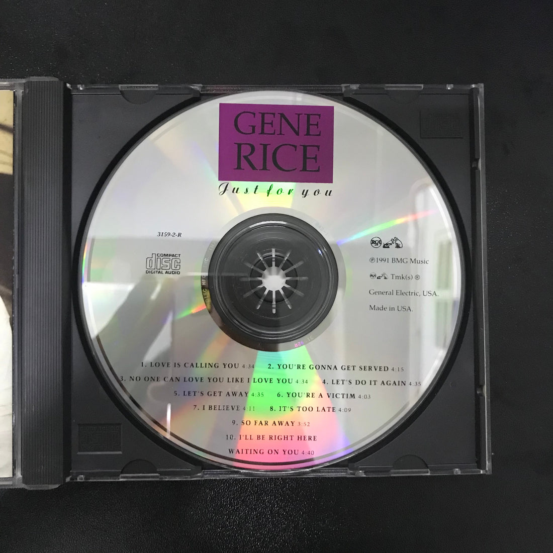 ซีดี Gene Rice - Just For You CD VG+