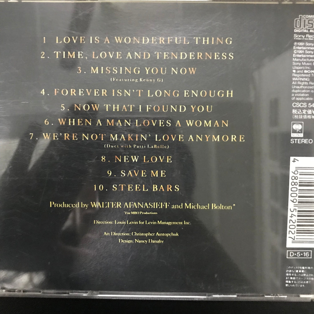 ซีดี Michael Bolton - Time, Love & Tenderness CD VG+