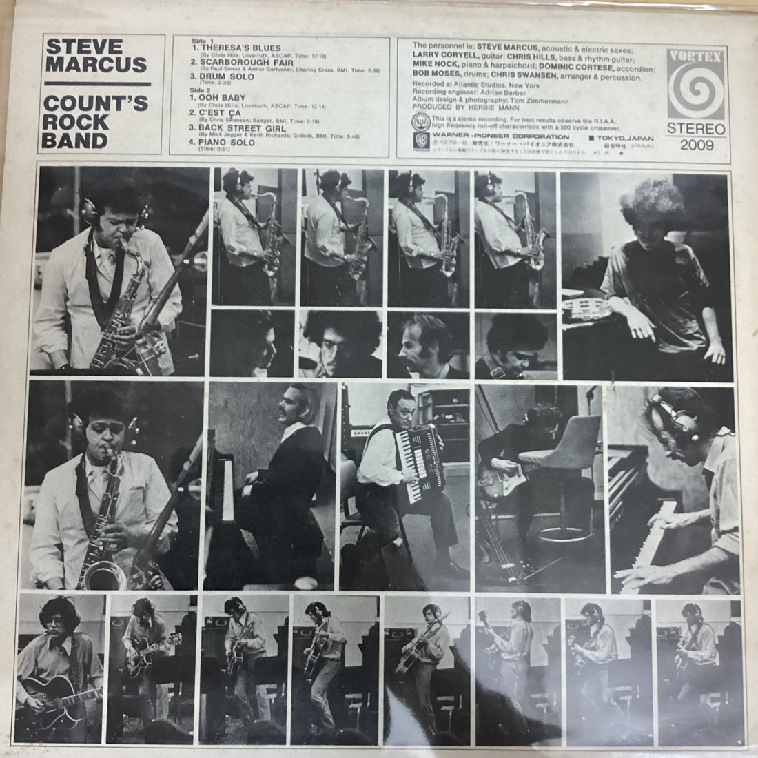 แผ่นเสียง Steve Marcus - Count's Rock Band Vinyl VG+