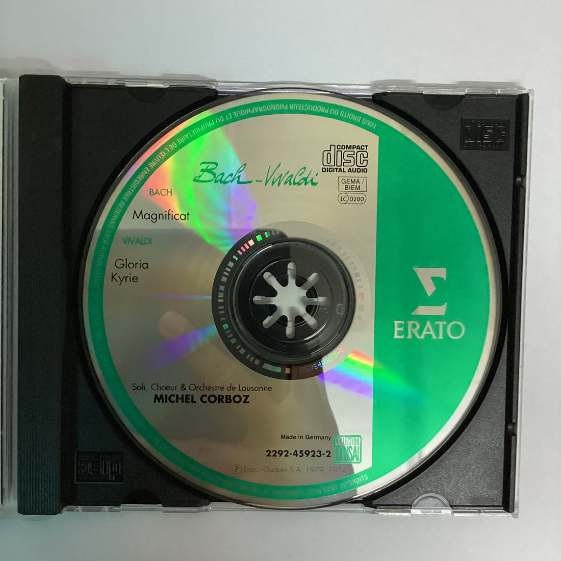 ซีดี Johann Sebastian Bach / Antonio Vivaldi - Michel Corboz - Magnificat / Gloria CD VG+