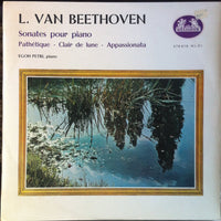 Ludwig van Beethoven, Egon Petri : Sonates Pour Piano (LP)