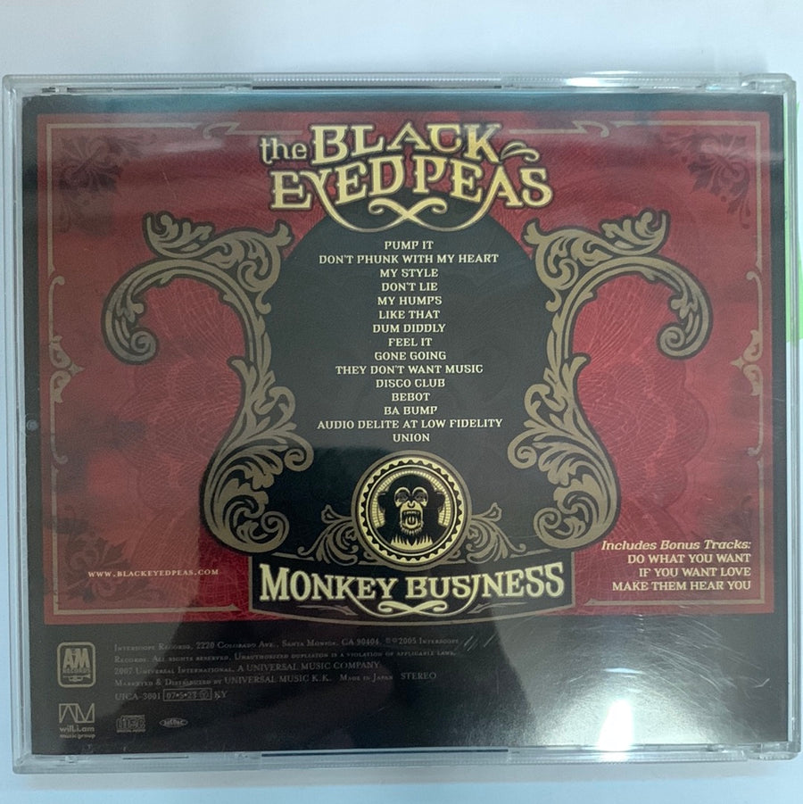 ซีดี Black Eyed Peas - Monkey Business (CD) (VG+)