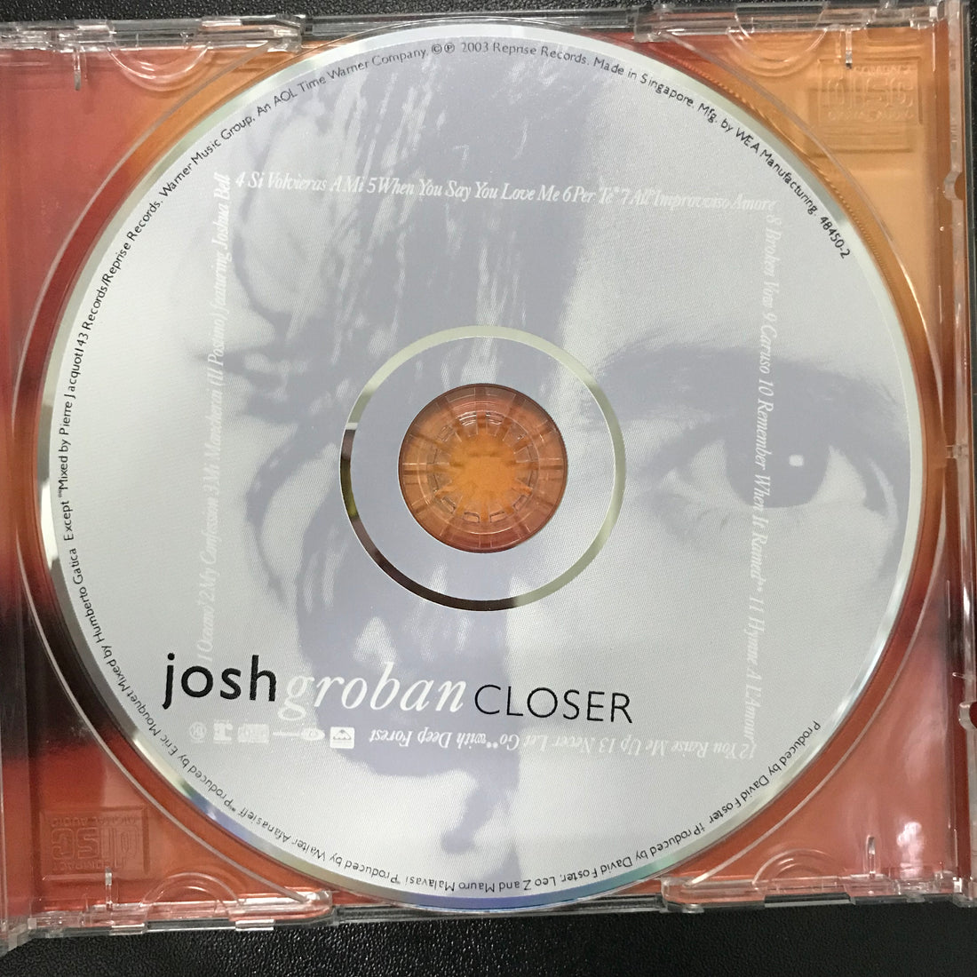 ซีดี Josh Groban - Closer CD VG+