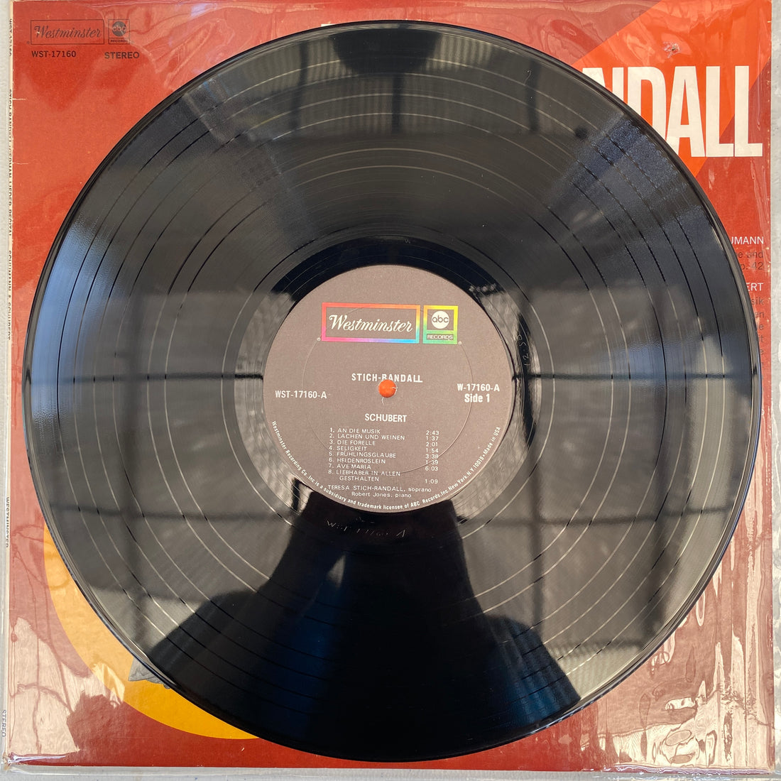 แผ่นเสียง Teresa Stich-Randall / Franz Schubert / Robert Schumann - German Lieder Recital Vinyl VG+