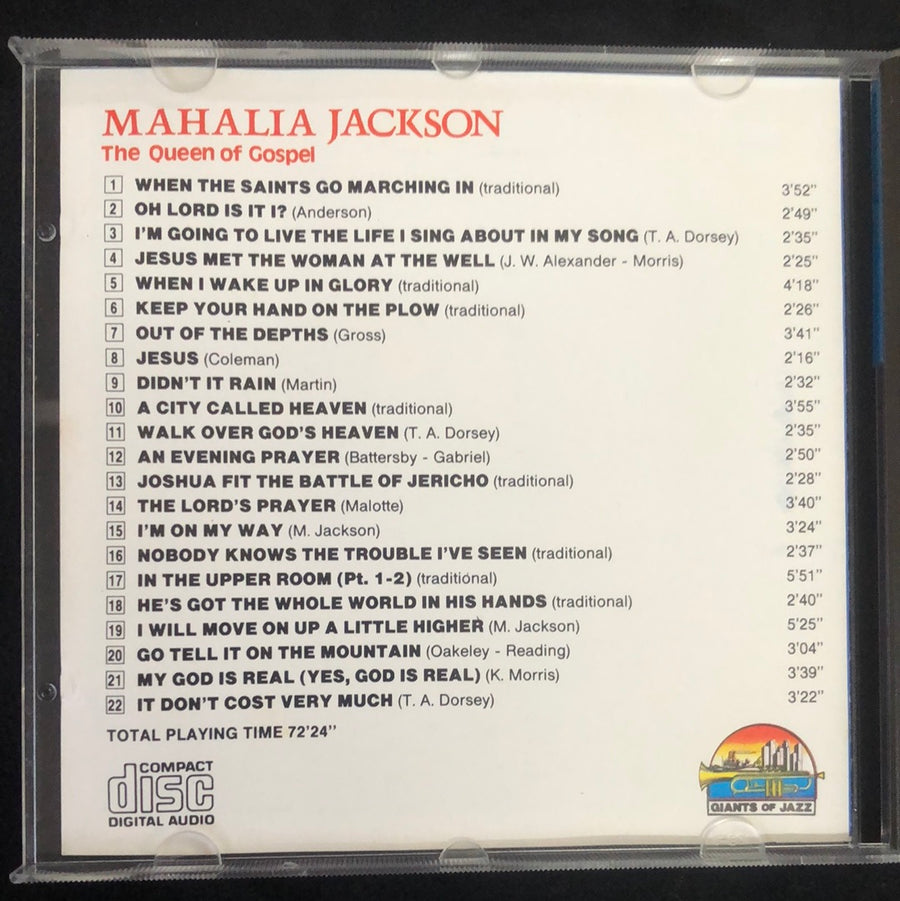 ซีดี Mahalia Jackson - The Queen Of Gospel CD VG