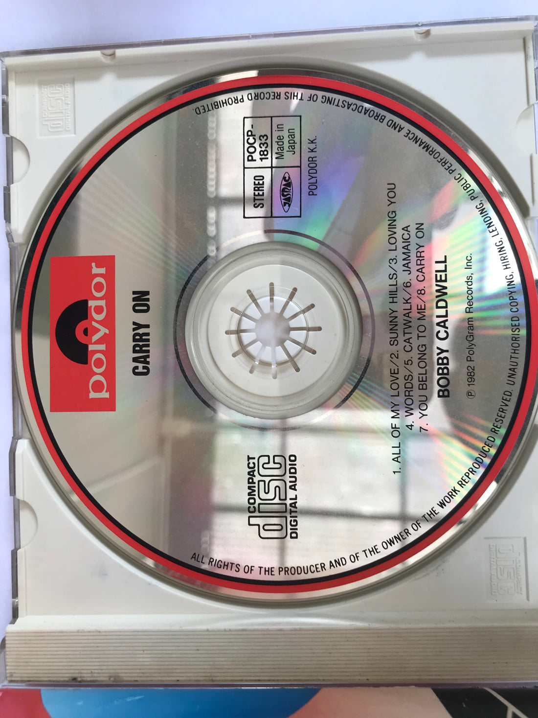 ซีดี Bobby Caldwell - Carry On CD VG+