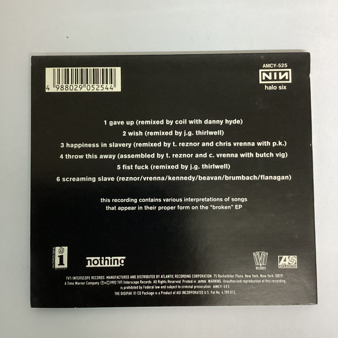 ซีดี Nine Inch Nails = Nine Inch Nails - Fixed = フィックス CD VG+