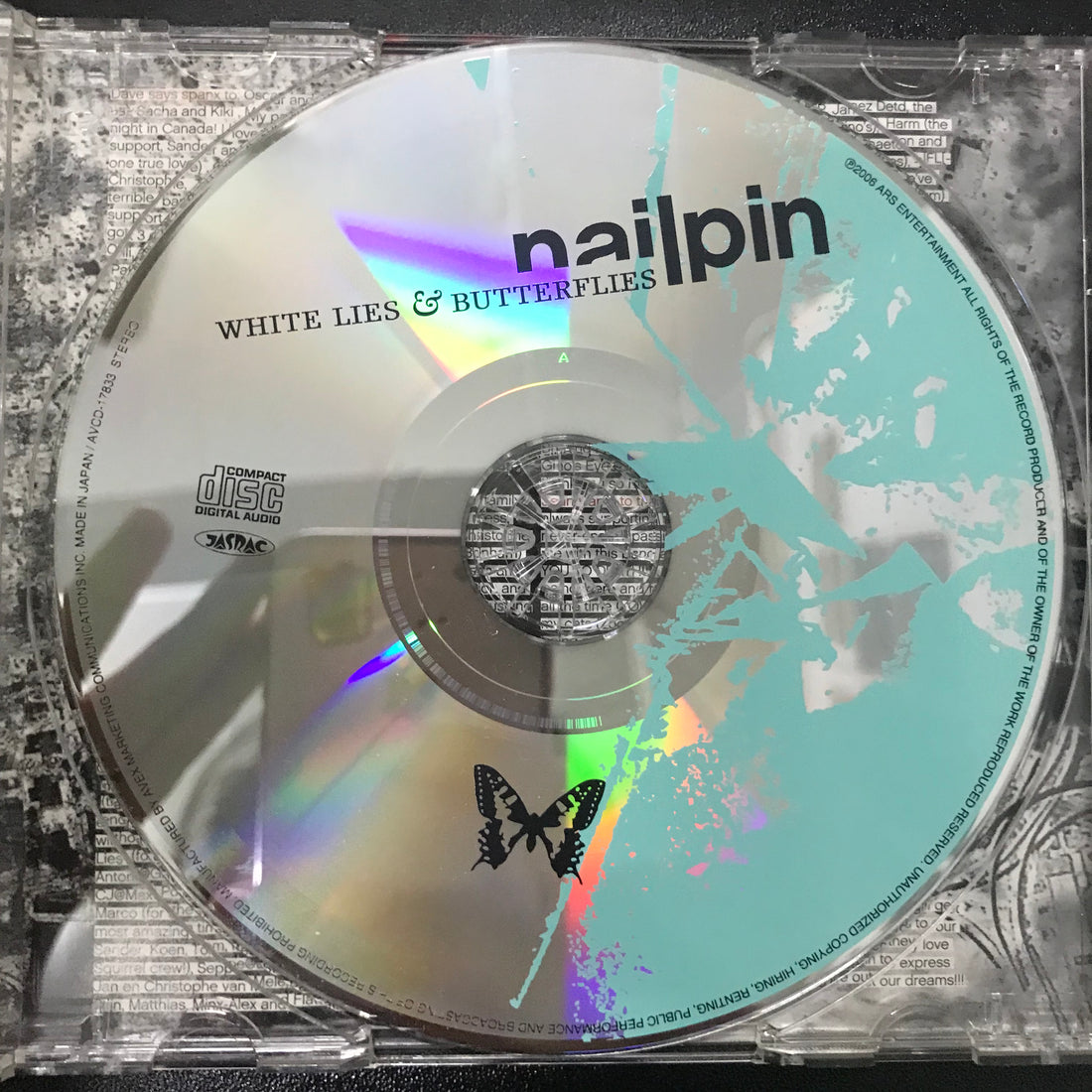 ซีดี Nailpin - White Lies & Butterflies CD VG+