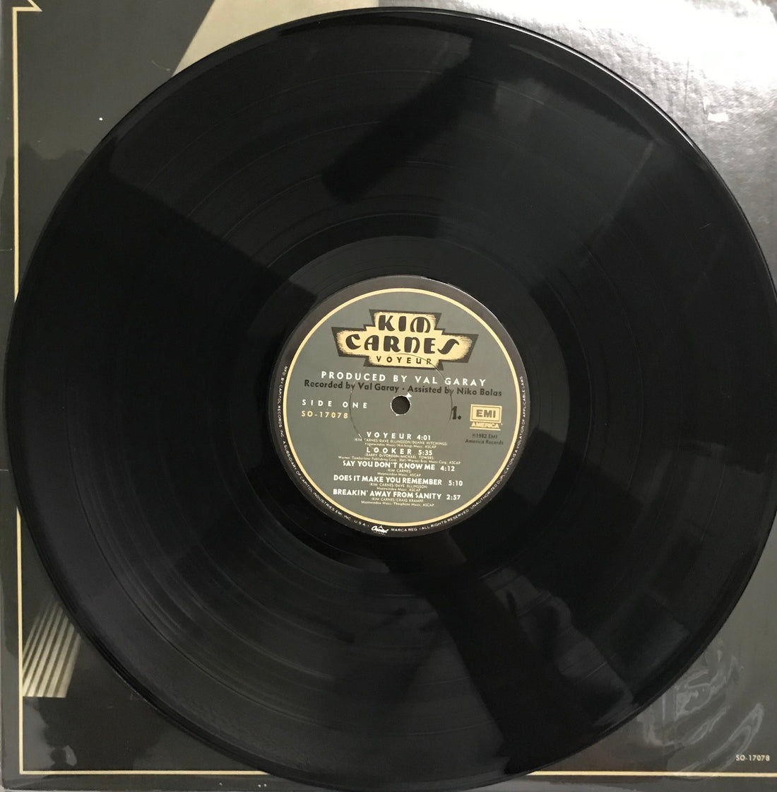 แผ่นเสียง Kim Carnes - Voyeur Vinyl VG+