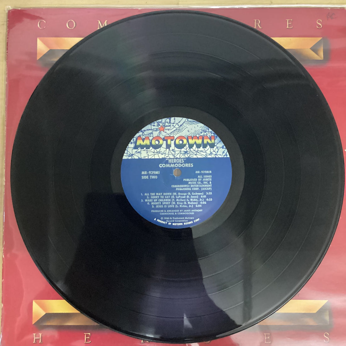 แผ่นเสียง Commodores - Heroes Vinyl VG