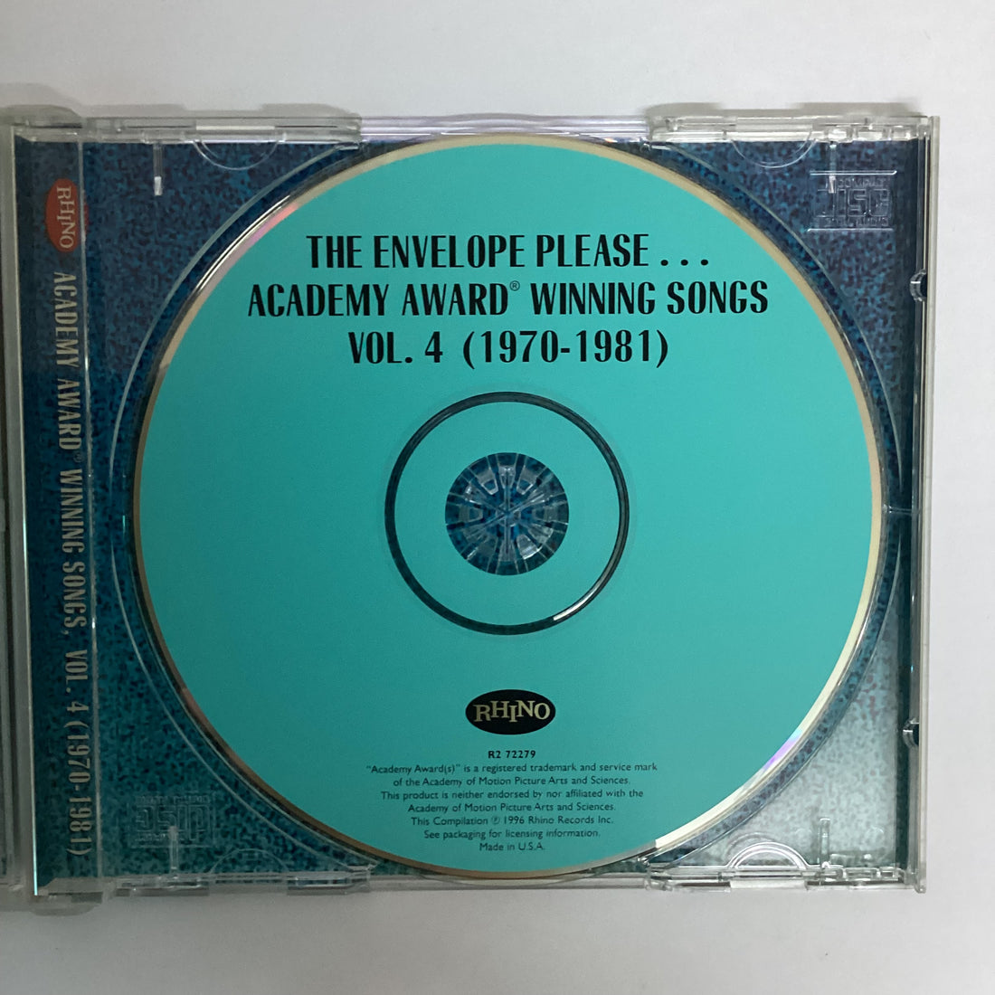 ซีดี Various - The Envelope Please...Academy Award Winning Songs Vol. 4 1970-1981 CD VG+