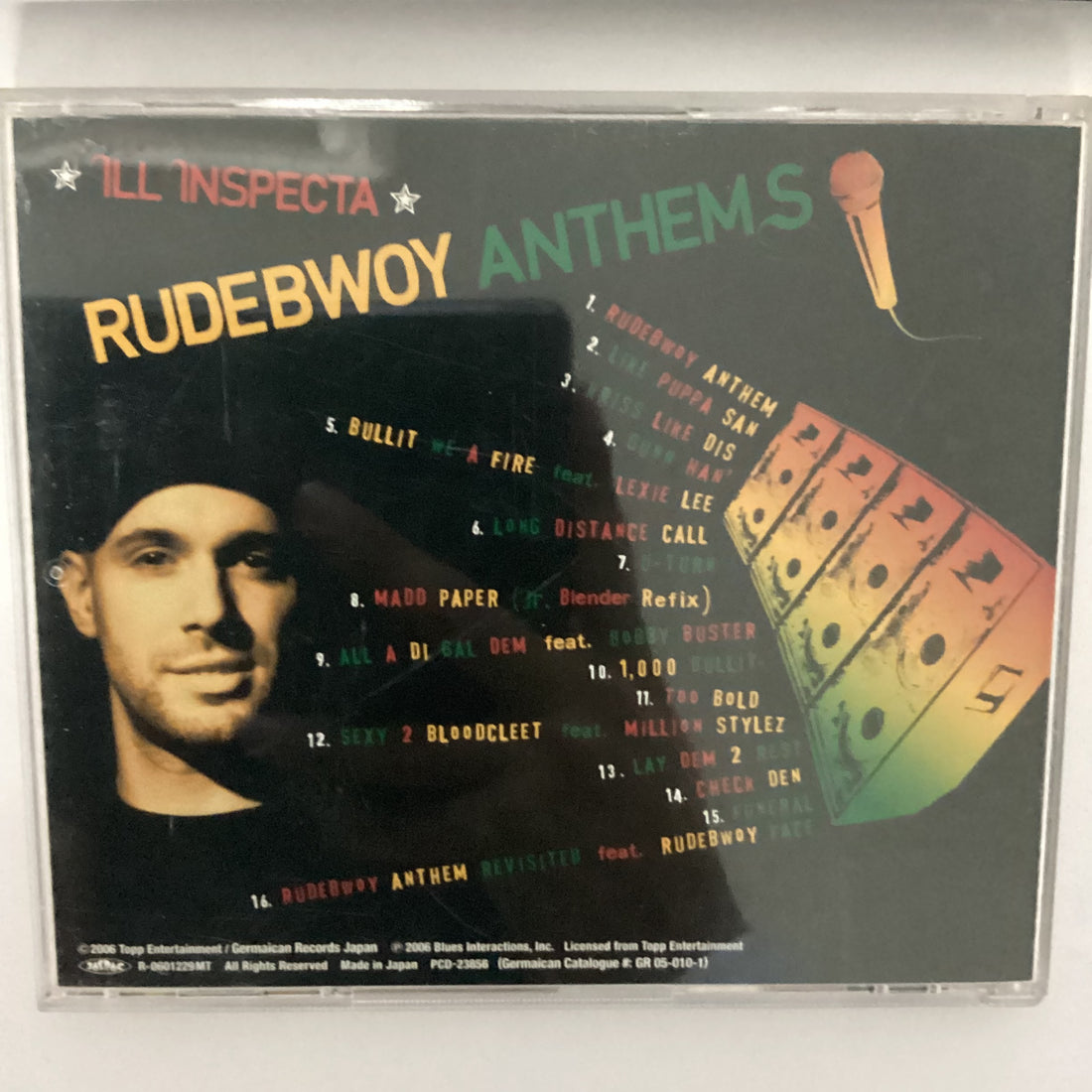 ซีดี Ill Inspecta - Rudebwoy Anthems CD VG+