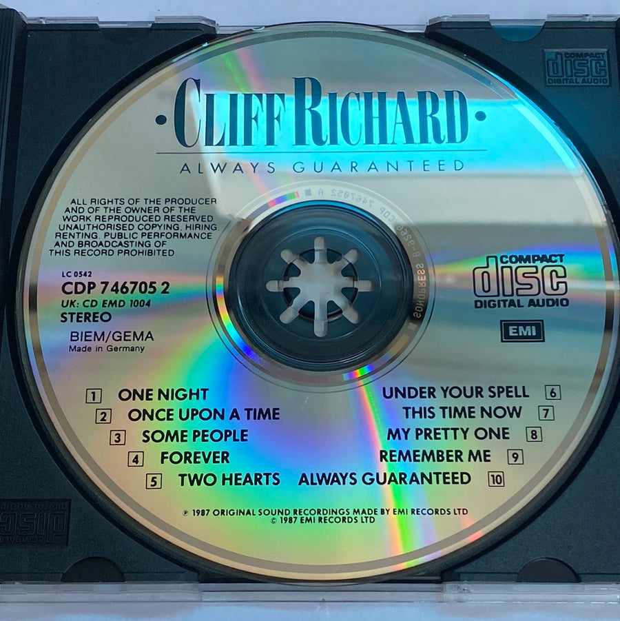 ซีดี Cliff Richard - Always Guaranteed (CD) (VG+)