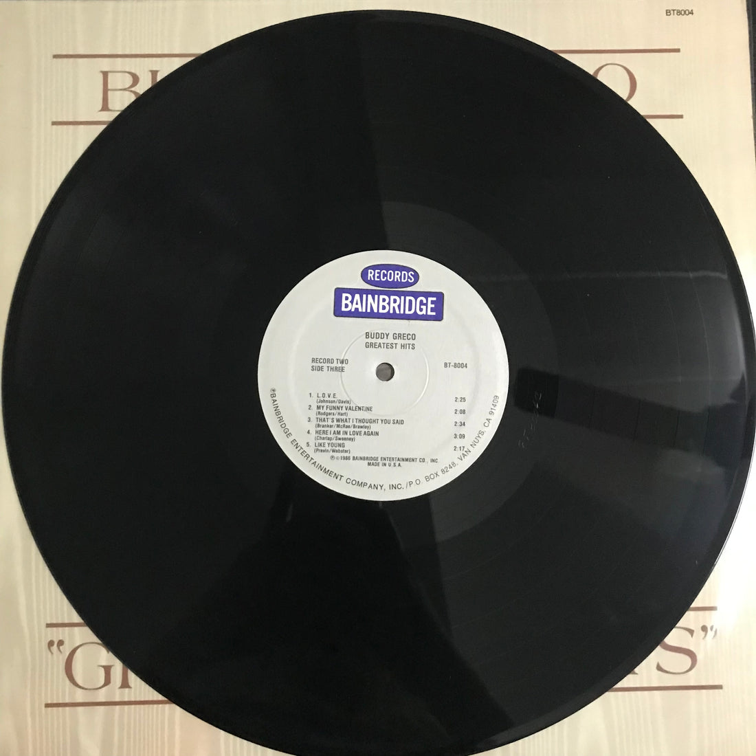 แผ่นเสียง Buddy Greco - Greatest Hits Vinyl VG+