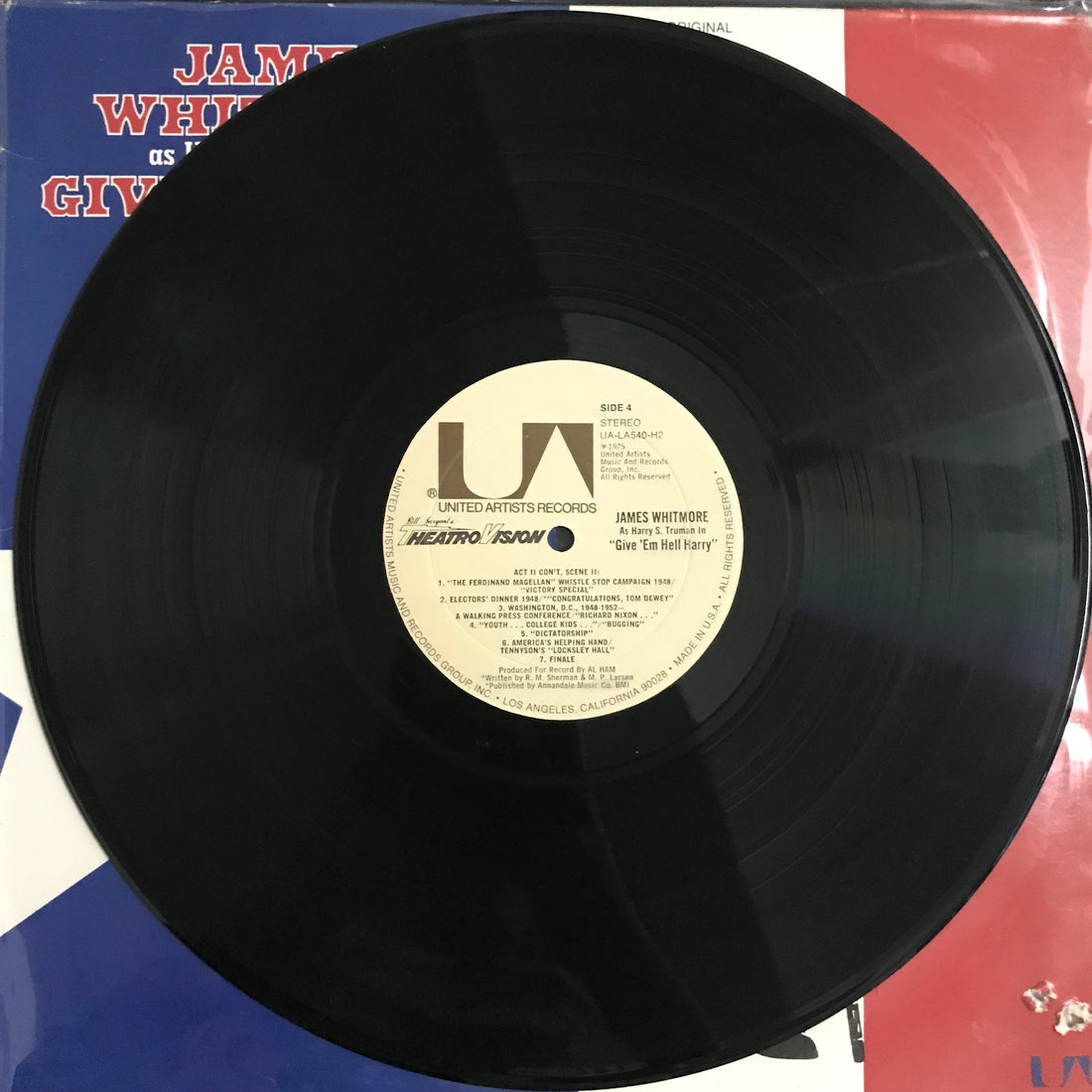 แผ่นเสียง James Whitmore - James Whitmore As Harry S. Truman In Give 'Em Hell, Harry! Vinyl VG+ 2LPs