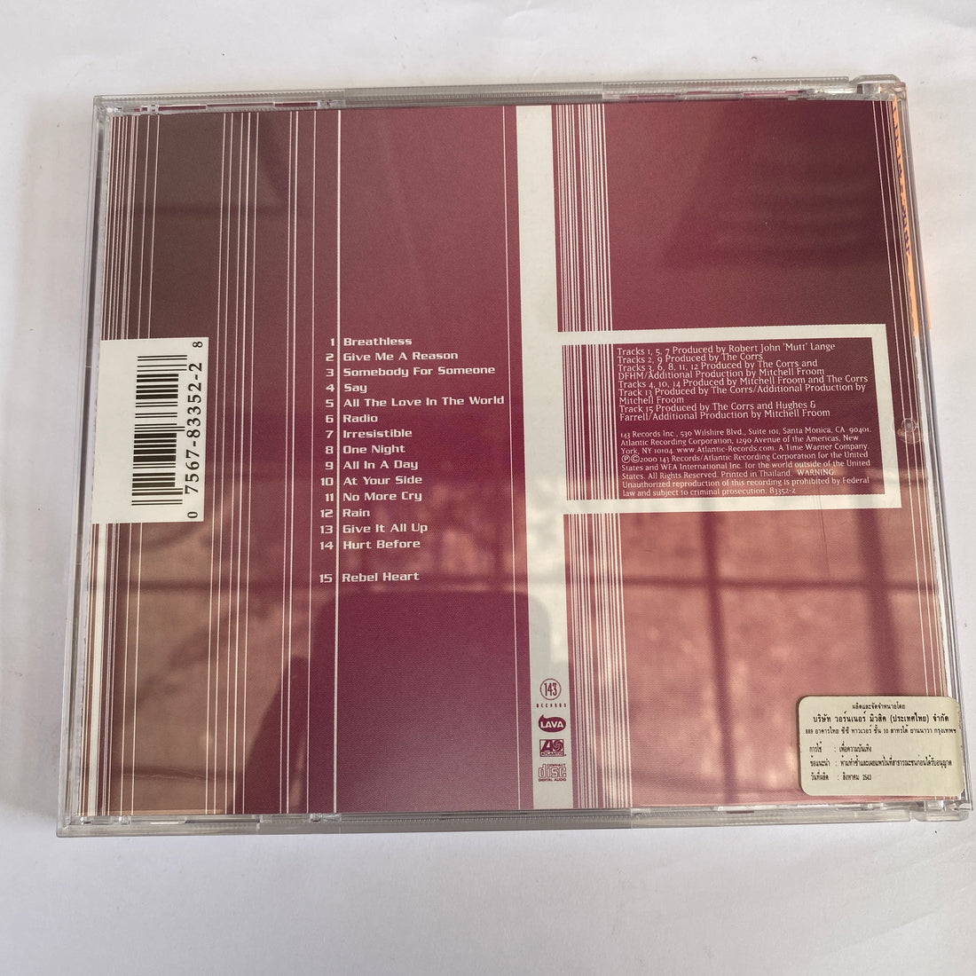 ซีดี The Corrs - In Blue CD NM or M-