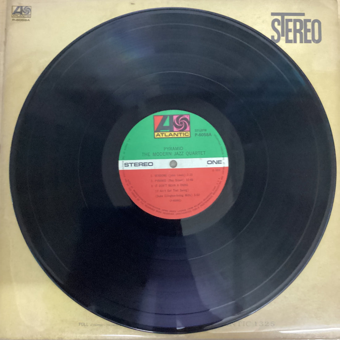 แผ่นเสียง The Modern Jazz Quartet - Pyramid Vinyl VG+