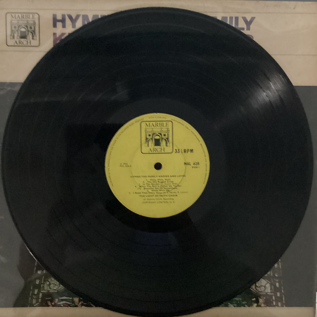 แผ่นเสียง The Light Of Faith Choir - Hymns The Family Knows And Loves Vinyl VG