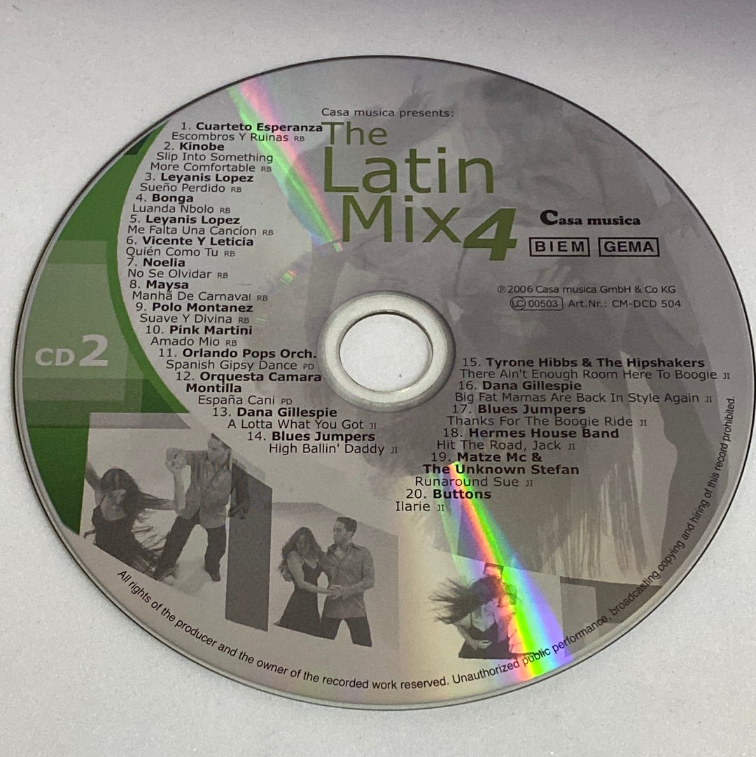 ซีดี Various - The Latin Mix 4 CD VG+ 2CDs